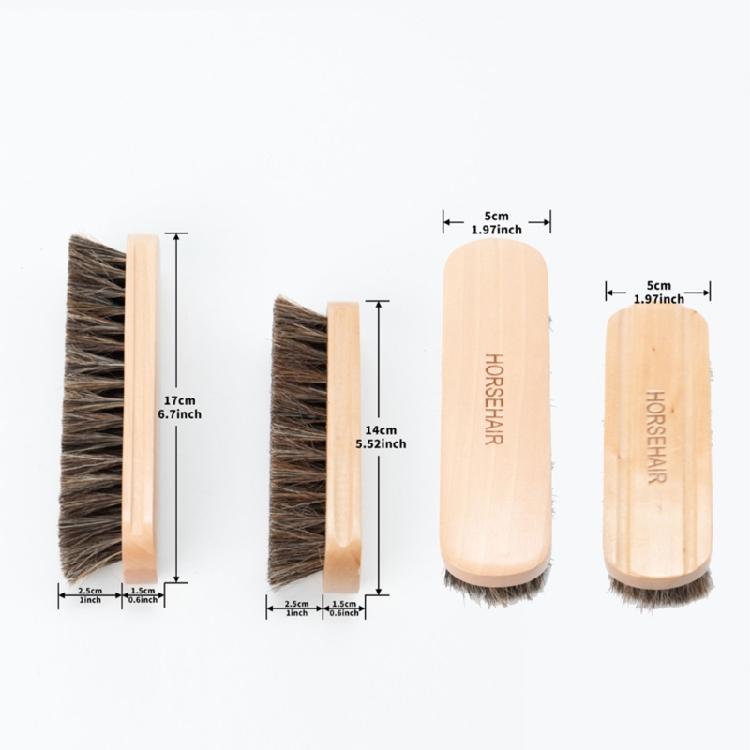 Car Polishing Brush Multifunctional Car Cleaning Brush Horsehair Bristles Brush for Car Interior Seats Handle Cleaning