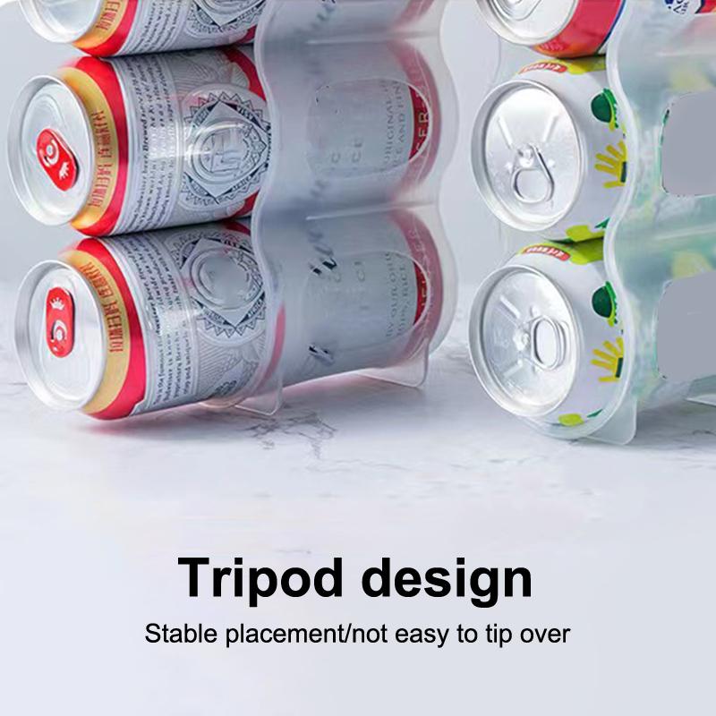 1Pcs Beer Soda Drink Can Storage Box Kitchen Fridge Drink Bottle Holder Fridge Refrigeration Storage Organizer Rack Shelf