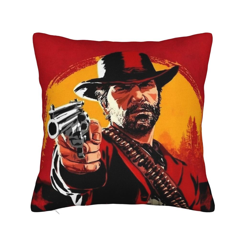 Arthur Morgan Pillowcase Soft Fabric Cushion Cover Decor  Throw Pillow Case Cover Chair Zippered 40*40cm