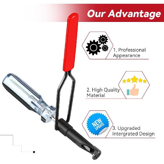 Dreyoo 10MM Valve Adjustment Tool Jam Nut, Slotted Valve Adjusting Stud, Valve Grinding Tool Compatible With Honda/Nissan Auto Vehicle Engines, Valve
