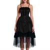 2025 Dark Steampunk Vintage Party Dress Spaghetti Straps Sexy Witch Cosplay Costume Dark Birthday Role Playing Dress