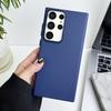 Suitable for Samsung S23ultra Metal Lens Ring Mobile Phone Case S23plus Oil-sprayed Skin Sensing S22 Solid Color Protective Case