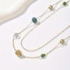 An Elegant Vintage-Style Casual Long Sweater Necklace Made of Artificial Crystal, Suitable for Women for Daily Gatherings, Shopping