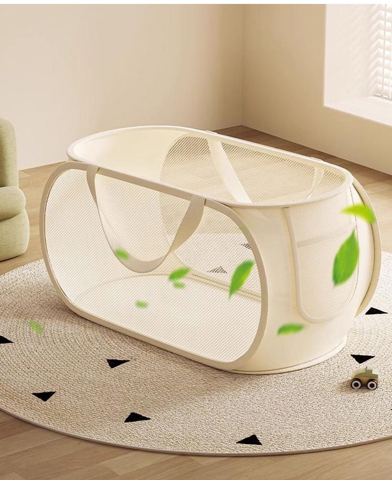 Children's Toys Storage Basket Large Capacity Laundry Basket Multifunctional Children's Dolls Breathable Storage Basket Mesh Bag