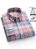Men's Pure Cotton Long-Sleeve Oxford Shirt - Youth Casual, Plus Size Available