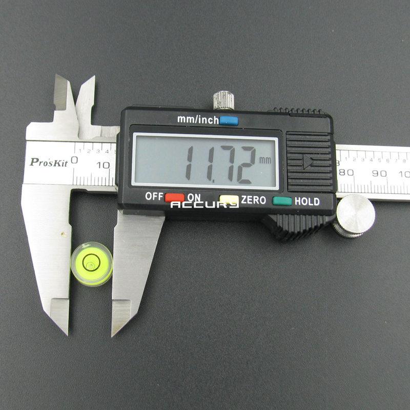 Básculas Electrónicas de Alta Precisión Nivel de Burbuja de Cuentas Mini Herramientas de Nivel de Burbuja Instrumento Horizontal Diámetro 12-20mm