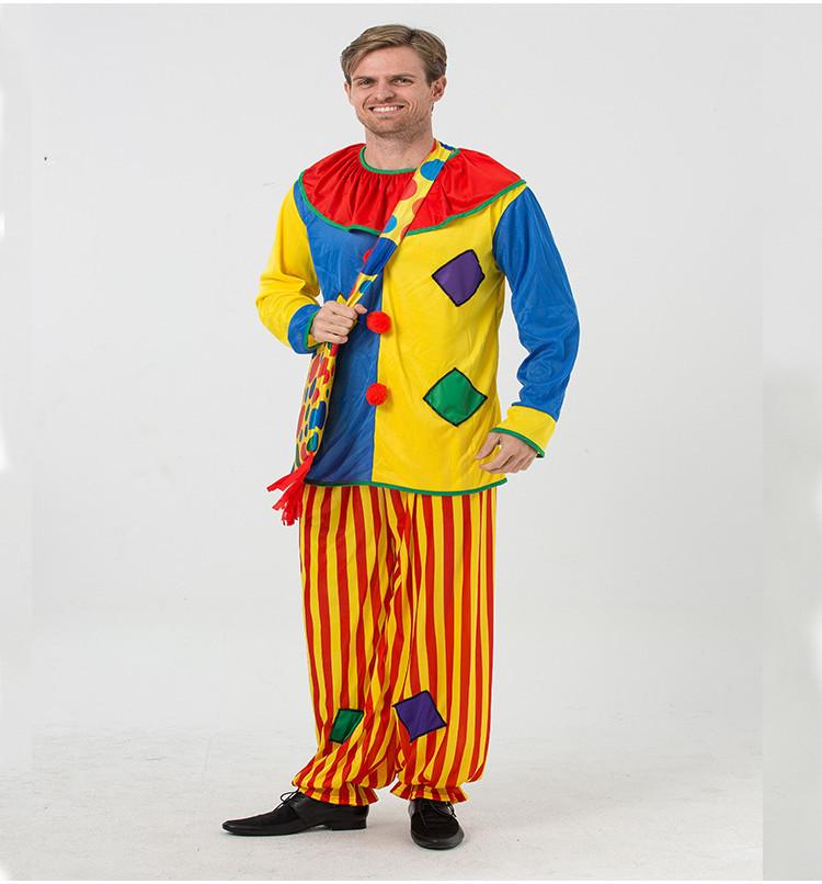 Masquerade Unisex Costume Party Circus Clown Cosplay Adult Clothes Hot Halloween