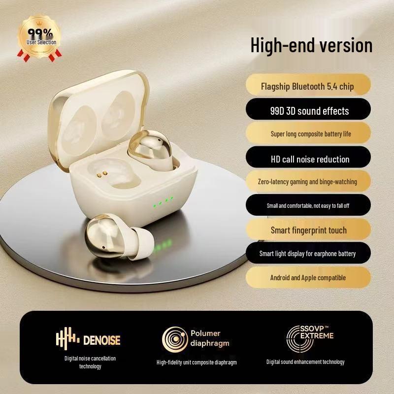 2025 Mini In-Ear Wireless Noise Cancelling Bluetooth Sports Headphones
