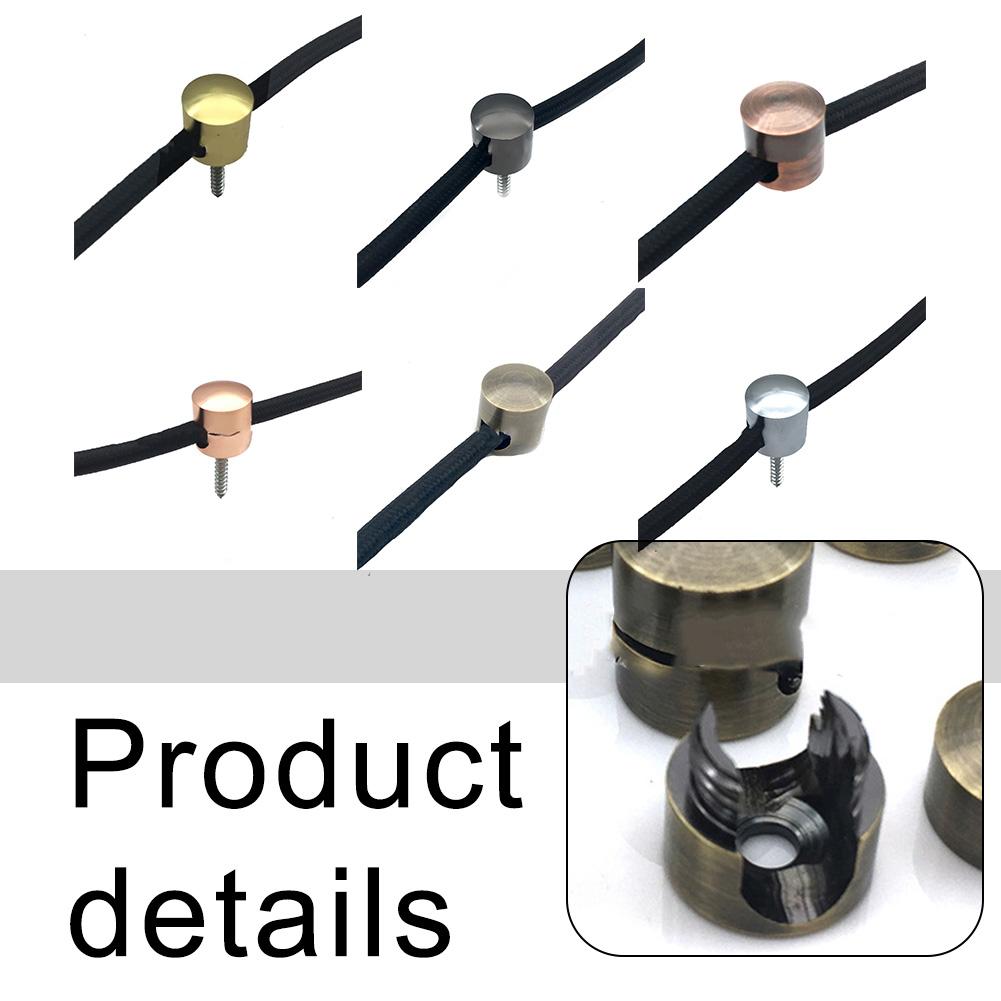 3pcs DIY Pendant Light Cable Cord Hook Metal Cord Holder Cable Anchors Wire Organizer Hanging Lighting Fixture Base Accessories
