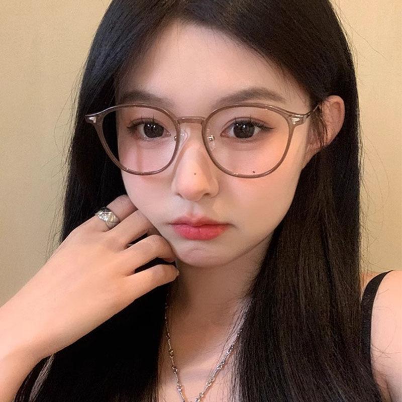 Ultra-light Comfortable TR90 Eyewear Small Retro Round Pure Titanium Optical Prescription Glasses Frame Men and Women