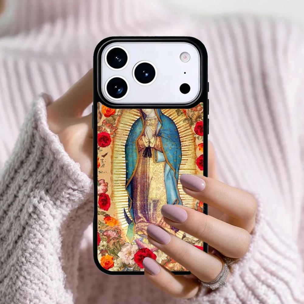 Guadalupe San Judas Phone Case For Apple iPhone 17 Air 16E 15 14 Plus 13 12 11 Pro Max Mini Funda Cover