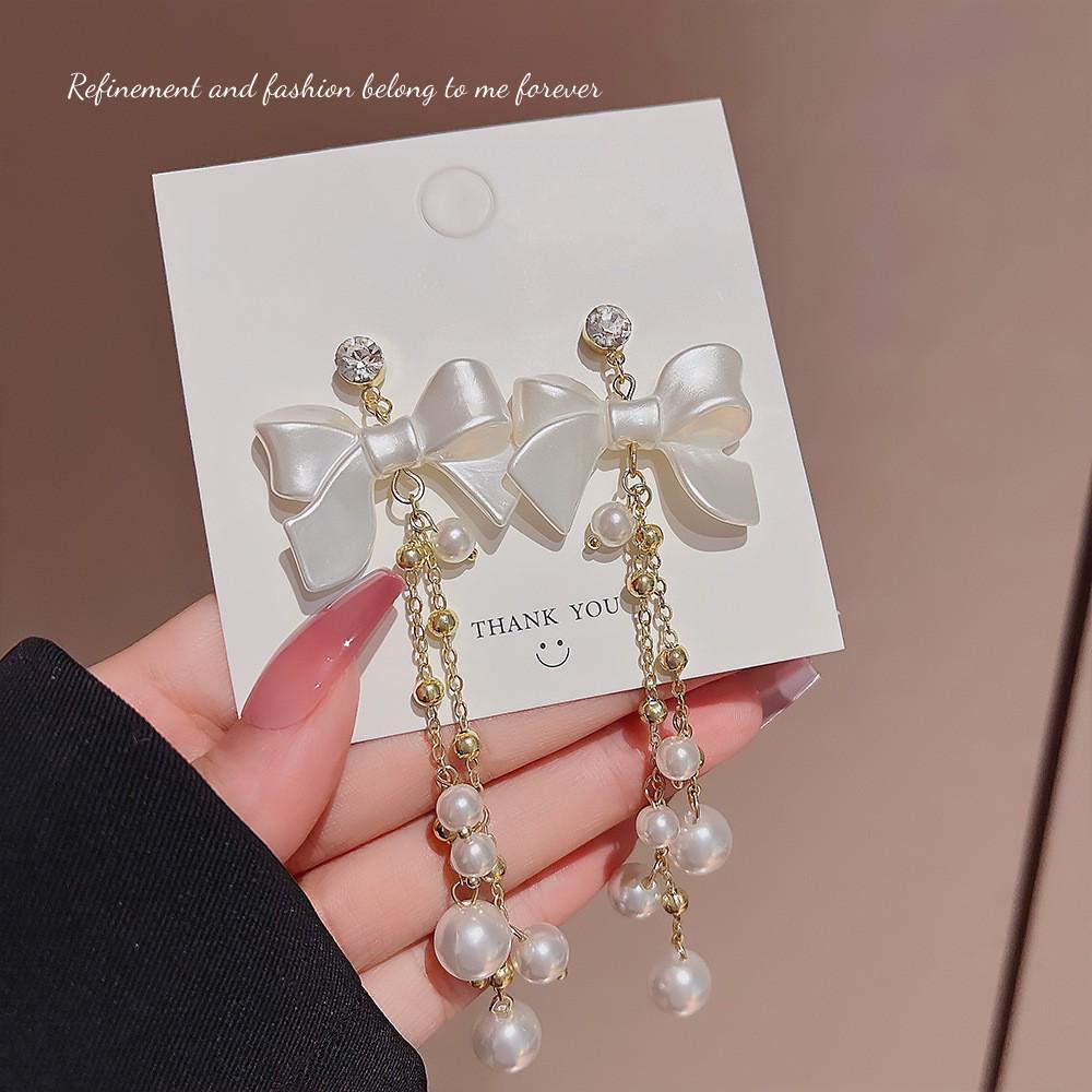 Pearl Long Tassel Earrings: High-End Luxury Design for Modern Socialites