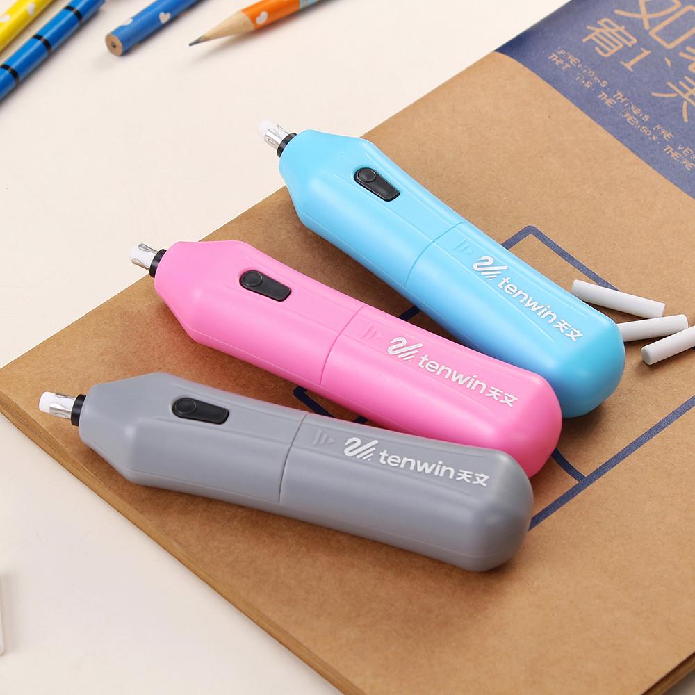 Buy Electric Eraser School Supplies With 10pcs Rubber Stationery Gift