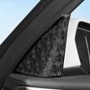 For BMW 5 Series G60 2024-2026 Stainless Steel Black Car A-pillar Tweeter Grille Cover Trim Interior Car Accessories