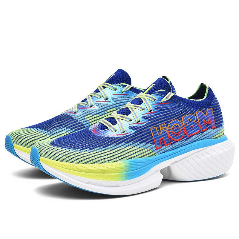 New breathable mesh sneakers fashionable men's platform running trendy shoes marathon jogging outdoor large size men's shoes