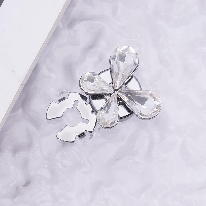 Botões de Punho e Botões de Colarinho Decorativos com Strass Coloridos