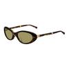 Gentle Monster Lolang Foldable Sun Protection Oval Sunglasses Unisex Sunglasses Tortoiseshell T1-GR