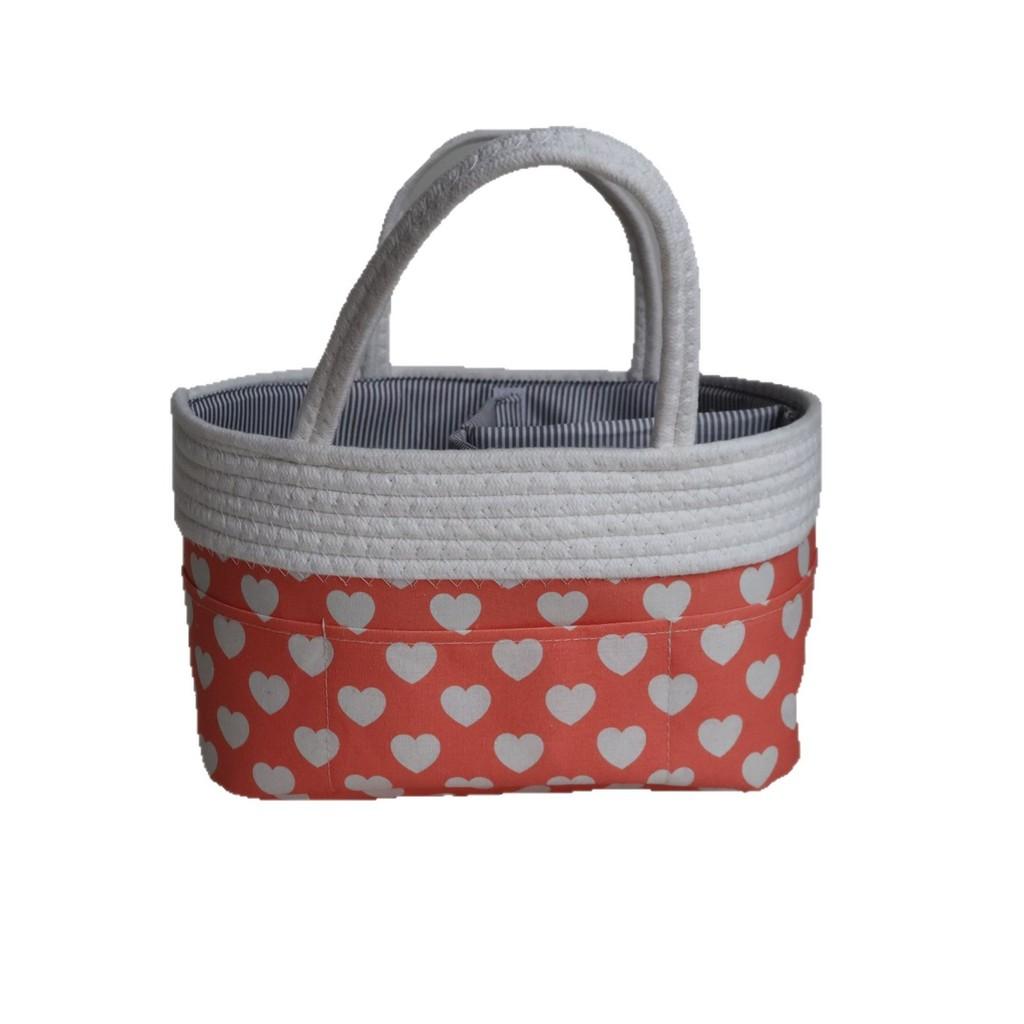 Modern Baby Diaper Basket With Dividers For Toy And Clothing Storage