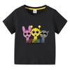 Summer Sprunki Kids Clothes Incredibox Boys Girls  T-shirts Cartoon Game Character Print Tops Cool Comfortable Short Gift