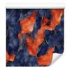 Navy Blue and Red Ink Wallpaper for Living Room and Bedroom 50x1000