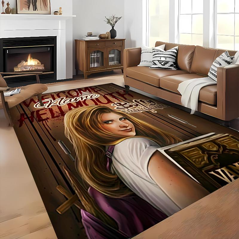 Custom personalization Buffy the Vampire Slayer Area Rug - Perfect For Kitchen, Bathroom,Laundry Room Decor Large Size Available,Gift All Seasons