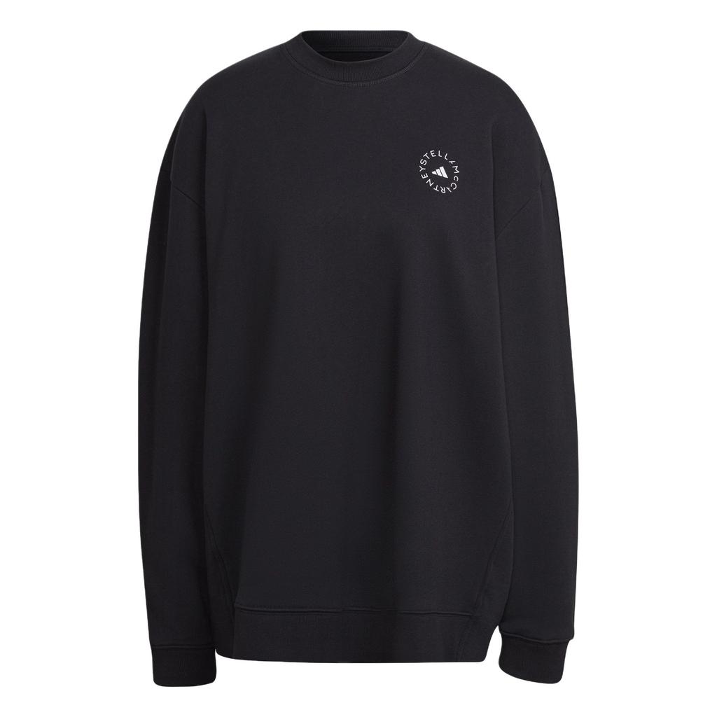 adidas Felpa Pullover Girocollo Donna Top Nero HD9133