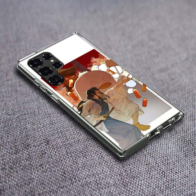 Anime Gintama Mr. Raindrop Phone Case For Samsung Galaxy S24 S23 S21 S20 FE S22 S26 Ultra S25 Edge S10 Plus Cover Clear TPU Capa