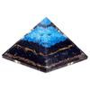 Orgonite Pyramid Turquoise and Black Tourmaline 70 Mm