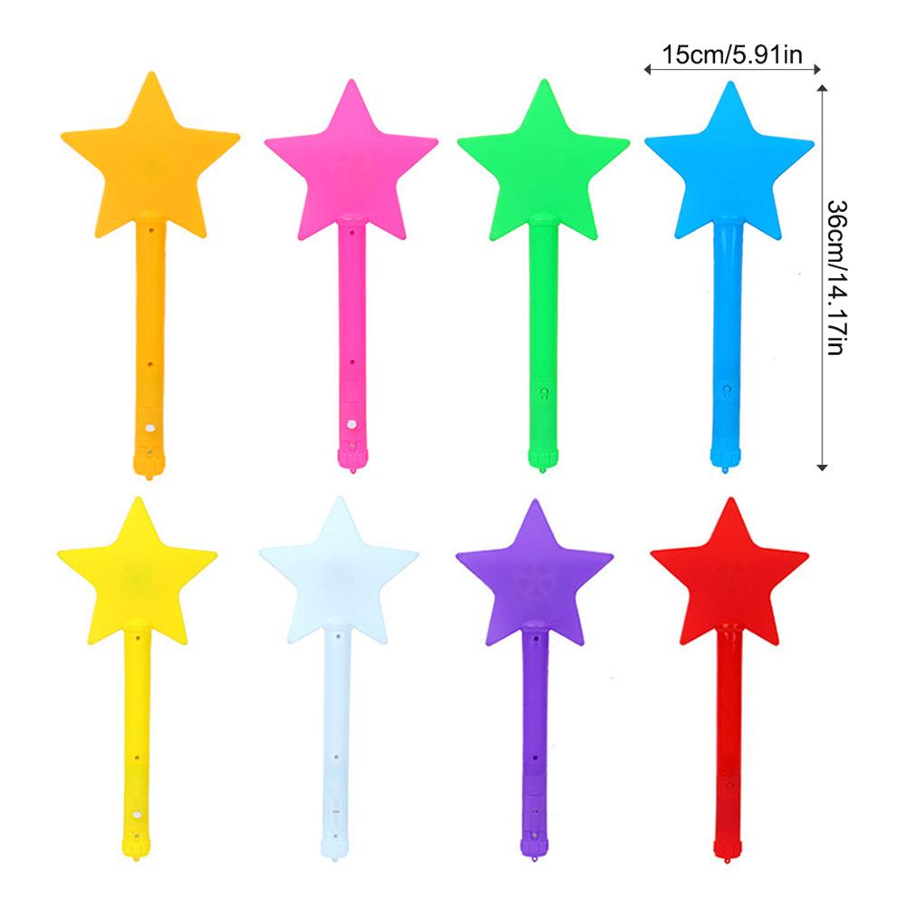 Concert LED Glowing Sticks,Flashing Star Glow-Stick Music Festival Celebrations Ambient Lighting Atmosphere Light Raves Party