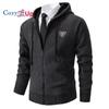 Cozy Up Giacca da Uomo con Cappuccio Lavorazione a Maglia Larga Cappotto Casual