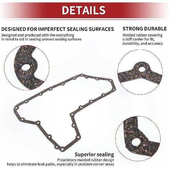 ACROPIX Car Oil Pan Gasket Car Transmission Oil Pan Gasket Engine Oil Pan Gasket Seal No.313971XE0A for Nissan Altima 2007-2012 for Nissan Maxima