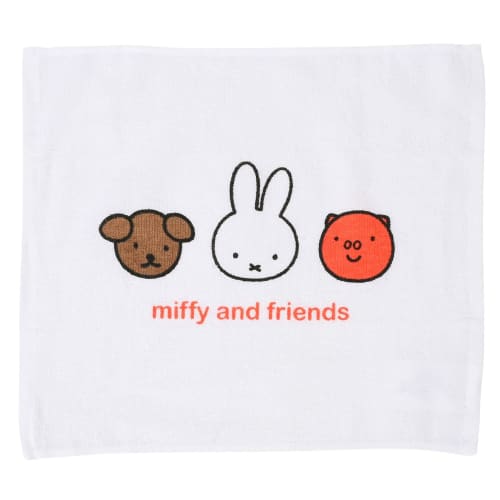 Kutsuwa Miffy Hand Towel Set, Miffy Kids Lunch Series, MF819, Made In Japan
