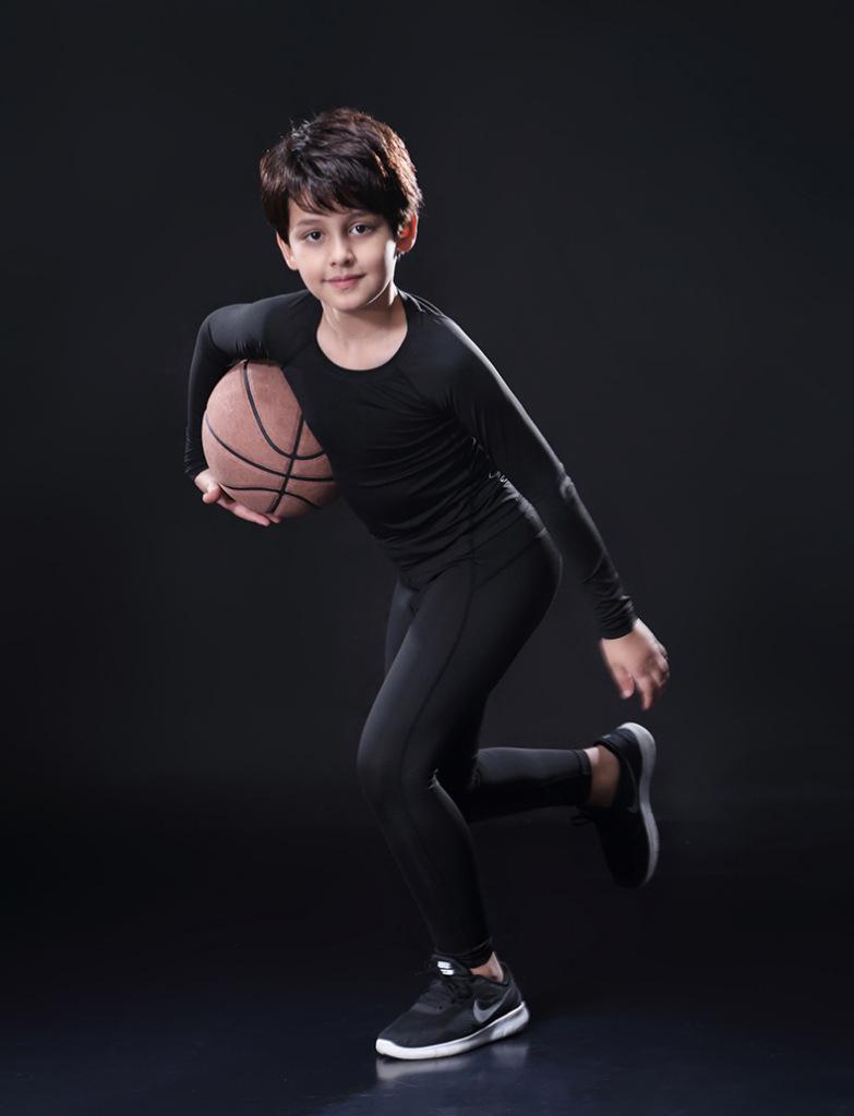 Men, Women & Kids Quick-Dry Tight Sports Base Layer for Running & Basketball