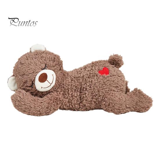

Игрушка Heartbeat Puppy, плюшевый медведь, успокаивающая игрушка, мягкая игрушка для собак, успокаивающая кукла-медведь для снятия беспокойства коричневый
