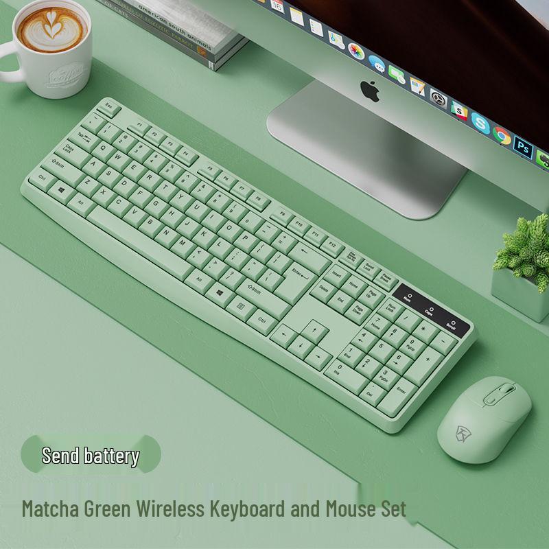 Wireless Esports Gaming Keyboard and Mouse Set - Silent for Desktop, Laptop, or Office Use