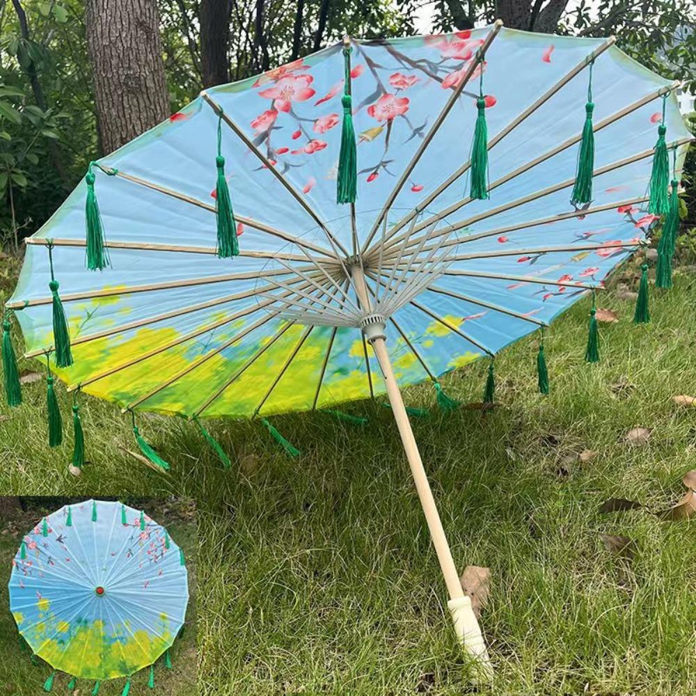 

Silk Cloth Prop Dance Umbrella 56cm Classical Japan Style Umbrella Dance Performance 9