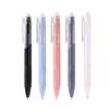 Morandi Color Quick-Dry Fine Tip Click Pen - Black and White for Exams and Office Use