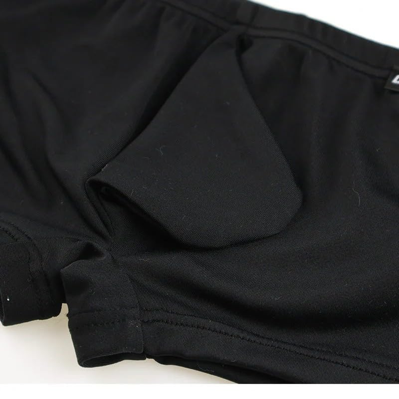 La Pomme Boxer MFS 3D Pouch Available In Various Made In Black Men's Shorts, Fabric, Front, Low-Rise Design, Sizes, Japan, 625010,