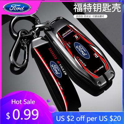 Car Sticker Car Sticker 2025 Hot Car Key Case Cover Shell Racing Style Design Accessories For Ford Fusion Mondeo Mustang F-150 E