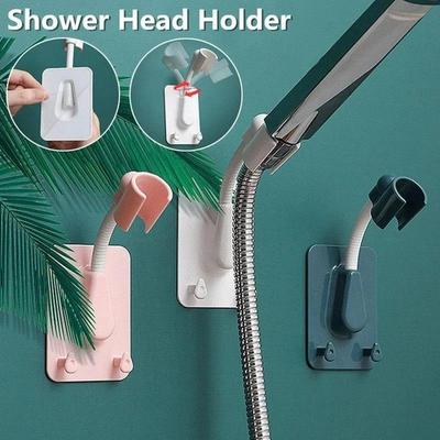 Color Sólido Conciso Soporte de Ducha de Rotación Universal Ventosa Accesorios de Baño Herramientas Pequeñas Suministros para el Hogar de Moda
