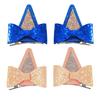 Girl Hairpin Spring Clip Bottom 3D Cat Dog Ear Shape Hair Clip Kids Boys Girls Bow Embellishment Animal Role Play Hair Accessory
