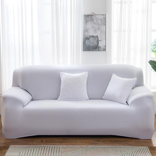 Waterproof Dark Grey Sofa Furniture Cover Elastic Sofa Covers Designed For Living Room Plain Couch Slipcovers Funda De Sofa Furniture Couverture De