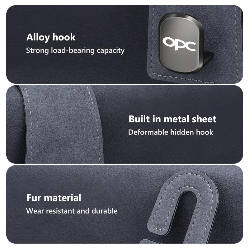 BBGH1 Hidden Car Seat Back Hook Wear-Resistant Rear Row Storage Hanger For Opel Mokka Astra H K J G Corsa D E Vectra C B Insignia