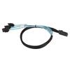     to 4   Cable 7Pin 12Gbps Tinplated Copper Gold Plated Contactor SFF 8087 to 4  Cable for Desktop Chassis