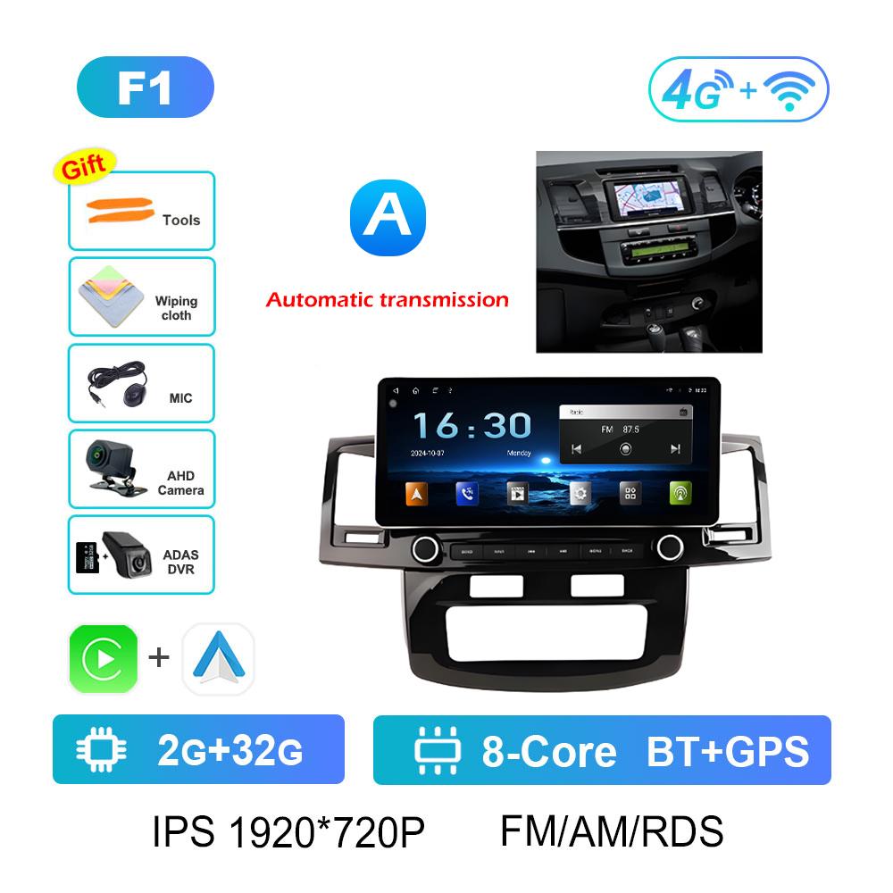For Toyota Hilux 2005 2006 2007 2008 - 2014 Car Video Radio Multimedia Player Android Smart System Navigation GPS Bluetooth WIFI