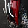 2 Stück Motorrad Frontseiten-Spoiler Winglets Aerodynamisches Flügelset Feste Windabweiser mit LED-Licht Klebe-Dekoraufkleber