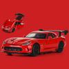 1/32 Dodge Viper ACR SRT Alloy Sports Car Model Diecasts Metal Toy Vehicles Car Model Simulation Sound and Light Childrens Gifts
