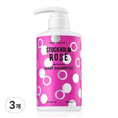 Duft & Doft Shampoo Profumato Stockholm Rose, 500ml, 3 pz.