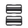 2PCS Tri Glide Slider, Plastic Steel Tri Glide Slide Buckle Strap Sliders Adjusters Diving Double D-ring Weight Belt Keeper Slider Stopper Holder For