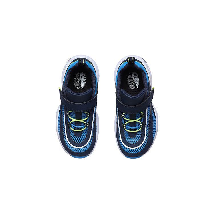 LiNing Comfortable Casual Breathable Lightweight Durable Non-Slip Low-Top Running Shoes Kids Sneakers Blue YKNR044-3